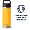 imageYETI Rambler 18 oz Bottle Vacuum Insulated Stainless Steel with Chug CapAlpine Yellow