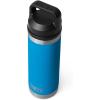 imageYETI Rambler 18 oz Bottle Vacuum Insulated Stainless Steel with Chug CapBig Wave Blue