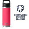 imageYETI Rambler 18 oz Bottle Vacuum Insulated Stainless Steel with Chug CapBimini Pink