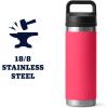 imageYETI Rambler 18 oz Bottle Vacuum Insulated Stainless Steel with Chug CapBimini Pink