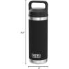 imageYETI Rambler 18 oz Bottle Vacuum Insulated Stainless Steel with Chug CapBlack