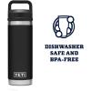 imageYETI Rambler 18 oz Bottle Vacuum Insulated Stainless Steel with Chug CapBlack