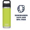 imageYETI Rambler 18 oz Bottle Vacuum Insulated Stainless Steel with Chug CapChartreuse