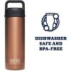 imageYETI Rambler 18 oz Bottle Vacuum Insulated Stainless Steel with Chug CapCopper