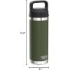 imageYETI Rambler 18 oz Bottle Vacuum Insulated Stainless Steel with Chug CapHighlands Olive