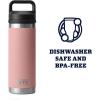 imageYETI Rambler 18 oz Bottle Vacuum Insulated Stainless Steel with Chug CapSandstone Pink