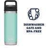 imageYETI Rambler 18 oz Bottle Vacuum Insulated Stainless Steel with Chug CapSeafoam