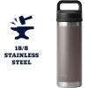 imageYETI Rambler 18 oz Bottle Vacuum Insulated Stainless Steel with Chug CapSharptail Taupe