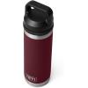 imageYETI Rambler 18 oz Bottle Vacuum Insulated Stainless Steel with Chug CapWild Vine Red