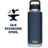 imageYETI Rambler 46 oz Bottle Vacuum Insulated Stainless Steel with Chug CapNavy