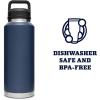 imageYETI Rambler 46 oz Bottle Vacuum Insulated Stainless Steel with Chug CapNavy