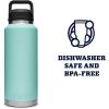 imageYETI Rambler 46 oz Bottle Vacuum Insulated Stainless Steel with Chug CapSeafoam