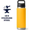 imageYETI Rambler 26 oz Bottle Vacuum Insulated Stainless Steel with Chug CapAlpine Yellow