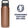 imageYETI Rambler 26 oz Bottle Vacuum Insulated Stainless Steel with Chug CapCopper