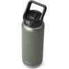 imageYETI Rambler 26 oz Bottle Vacuum Insulated Stainless Steel with Straw CapCamp Green