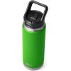 imageYETI Rambler 26 oz Bottle Vacuum Insulated Stainless Steel with Straw CapCanopy Green