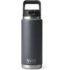 imageYETI Rambler 26 oz Bottle Vacuum Insulated Stainless Steel with Straw CapCharcoal