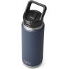 imageYETI Rambler 26 oz Bottle Vacuum Insulated Stainless Steel with Straw CapNavy