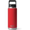 imageYETI Rambler 26 oz Bottle Vacuum Insulated Stainless Steel with Straw CapRescue Red