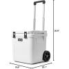 imageYETI Roadie 48 Wheeled Cooler with Retractable Periscope HandleWhite