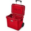 imageYETI Roadie 60 Wheeled Cooler with Retractable Periscope HandleRescue Red