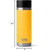 imageYeti Rambler 18 Oz Hotshot Bottle BlackAlpine Yellow