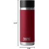 imageYeti Rambler 18 Oz Hotshot Bottle BlackHarvest Red
