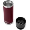 imageYeti Rambler 18 Oz Hotshot Bottle BlackWild Vine Red