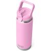 imageYETI Rambler 26 oz Bottle Vacuum Insulated Stainless Steel with Straw CapPower Pink