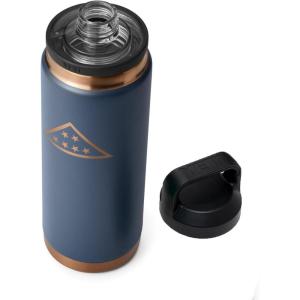 imageYETI Rambler 26 oz Bottle Vacuum Insulated Stainless Steel with Chug CapFolds of Honor  Navy