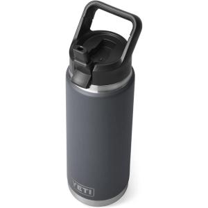imageYETI Rambler 26 oz Bottle Vacuum Insulated Stainless Steel with Straw CapCharcoal