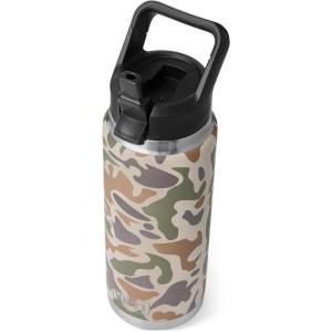 imageYETI Rambler 26 oz Bottle Vacuum Insulated Stainless Steel with Straw CapTan Camo