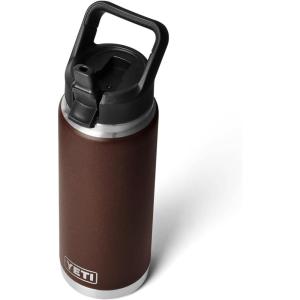 imageYETI Rambler 26 oz Bottle Vacuum Insulated Stainless Steel with Straw CapWetlands Brown