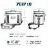 imageYETI Hopper Flip 18 Portable Soft CoolerAquifer Blue