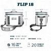 imageYETI Hopper Flip 18 Portable Soft CoolerNordic Blue