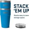 imageYETI Rambler 20 oz Stackable Tumbler Stainless Steel Vacuum Insulated with MagSlider LidBig Wave Blue