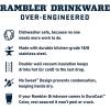 imageYETI Rambler 20 oz Stackable Tumbler Stainless Steel Vacuum Insulated with MagSlider LidBig Wave Blue