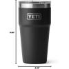 imageYETI Rambler 20 oz Stackable Tumbler Stainless Steel Vacuum Insulated with MagSlider LidBlack