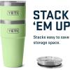imageYETI Rambler 20 oz Stackable Tumbler Stainless Steel Vacuum Insulated with MagSlider LidKey Lime