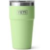 imageYETI Rambler 20 oz Stackable Tumbler Stainless Steel Vacuum Insulated with MagSlider LidKey Lime