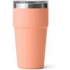 imageYETI Rambler 20 oz Stackable Tumbler Stainless Steel Vacuum Insulated with MagSlider LidLowcountry Peach
