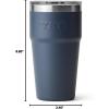 imageYETI Rambler 20 oz Stackable Tumbler Stainless Steel Vacuum Insulated with MagSlider LidNavy