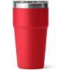 imageYETI Rambler 20 oz Stackable Tumbler Stainless Steel Vacuum Insulated with MagSlider LidRescue Red