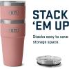 imageYETI Rambler 20 oz Stackable Tumbler Stainless Steel Vacuum Insulated with MagSlider LidSandstone Pink