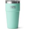 imageYETI Rambler 20 oz Stackable Tumbler Stainless Steel Vacuum Insulated with MagSlider LidSeafoam