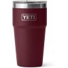imageYETI Rambler 20 oz Stackable Tumbler Stainless Steel Vacuum Insulated with MagSlider LidWild Vine Red
