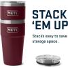 imageYETI Rambler 20 oz Stackable Tumbler Stainless Steel Vacuum Insulated with MagSlider LidWild Vine Red
