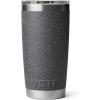 imageYETI Rambler 20 oz Stainless Steel Vacuum Insulated Tumbler wMagSlider LidBlack StoneTextured