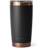 imageYETI Rambler 20 oz Stainless Steel Vacuum Insulated Tumbler wMagSlider LidFolds of Honor  Black