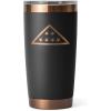imageYETI Rambler 20 oz Stainless Steel Vacuum Insulated Tumbler wMagSlider LidFolds of Honor  Black